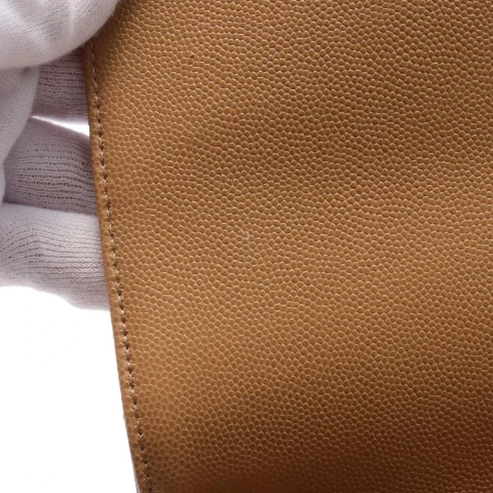 Chanel Vintage Pre-owned Leather crossbody-bags Beige Dames