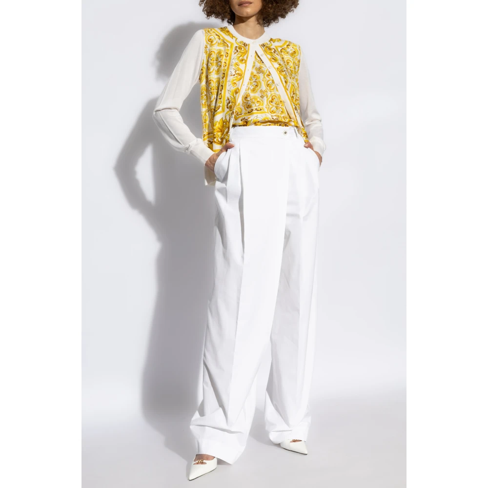 Dolce & Gabbana Geknoopte vest White Dames