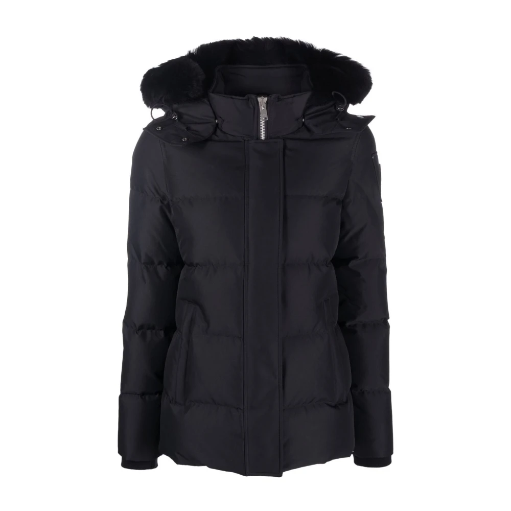 Moose Knuckles Cloud 3Q Short Hooded Jacket Black Dames