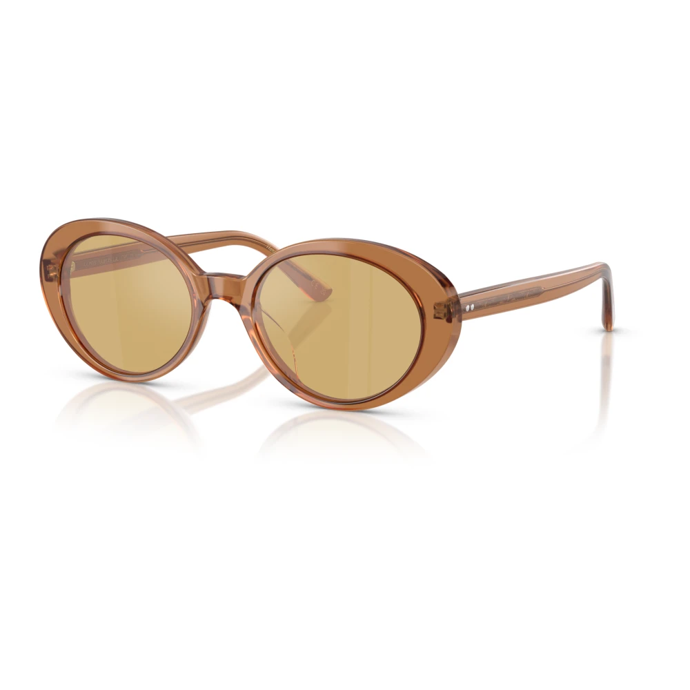 Oliver Peoples Women's Brown Sunglasses, 51 Mm, Stylish Yellow Lens Sunglasses