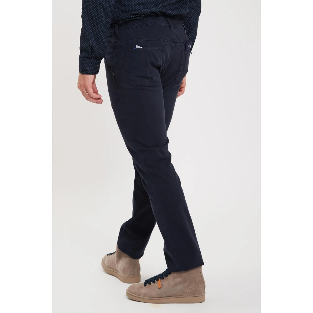 Jacob Cohën Leonard Regular Slim Fit Broek Blue Heren