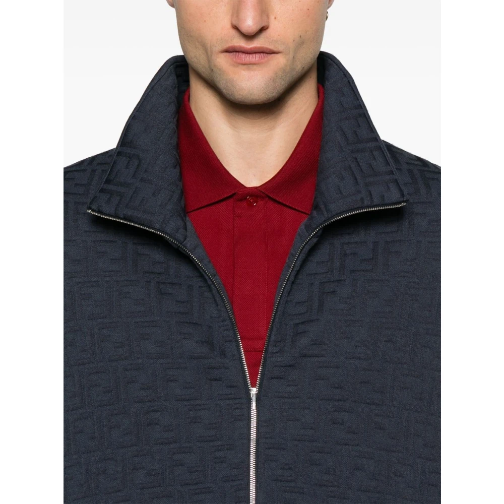 Fendi Stijlvolle Sweaters Collectie Blue Heren
