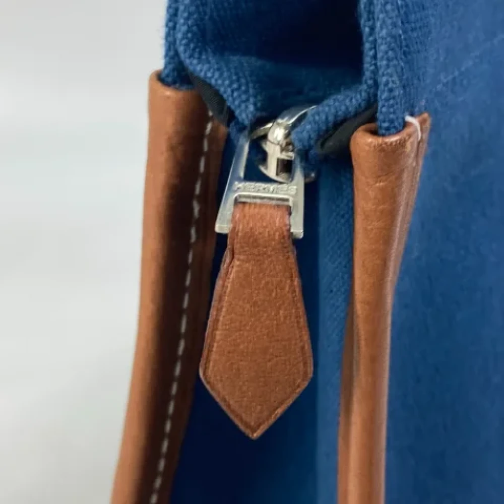 Hermès Vintage Pre-owned Fabric clutches Blue Heren