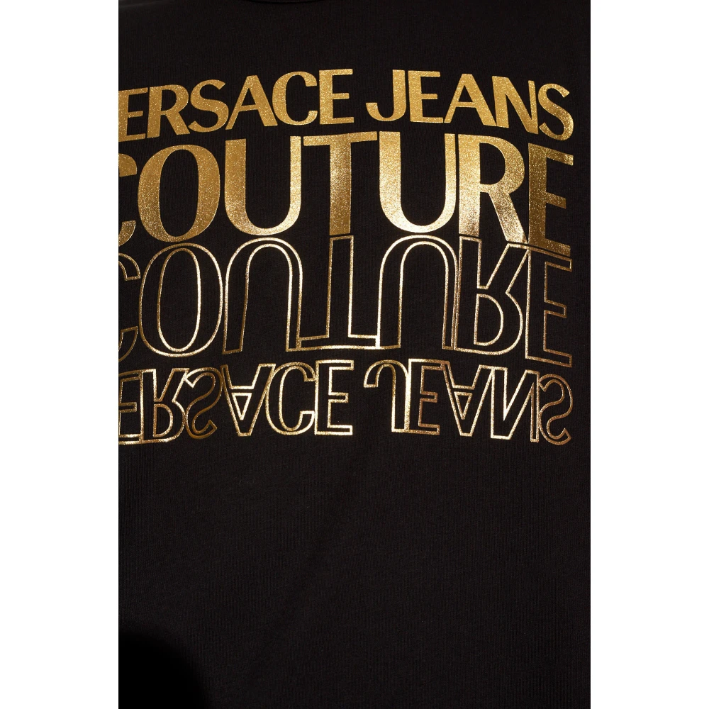 Versace Jeans Couture T-shirt met logo Black Heren