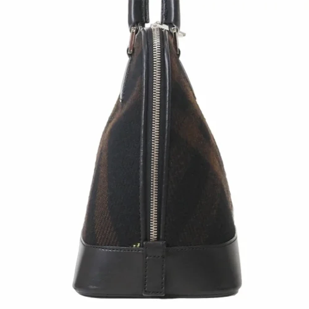 Burberry Vintage Pre-owned Wool handbags Brown Dames