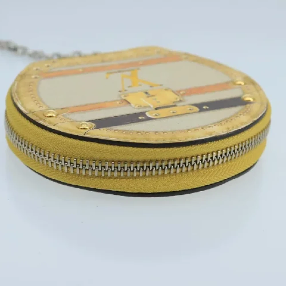 Louis Vuitton Vintage Pre-owned Leather wallets Yellow Dames