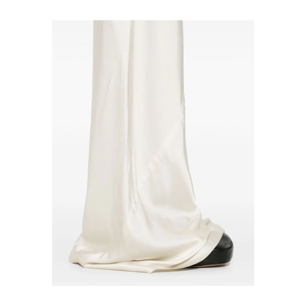 Rick Owens Wijde Pijpen Broek Beige Dames