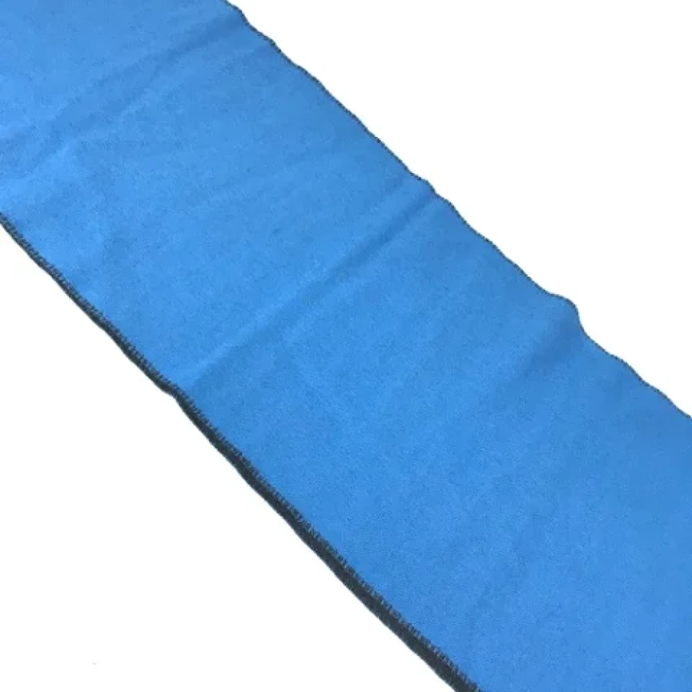 Balenciaga Vintage Pre-owned Wool scarves Blue Heren