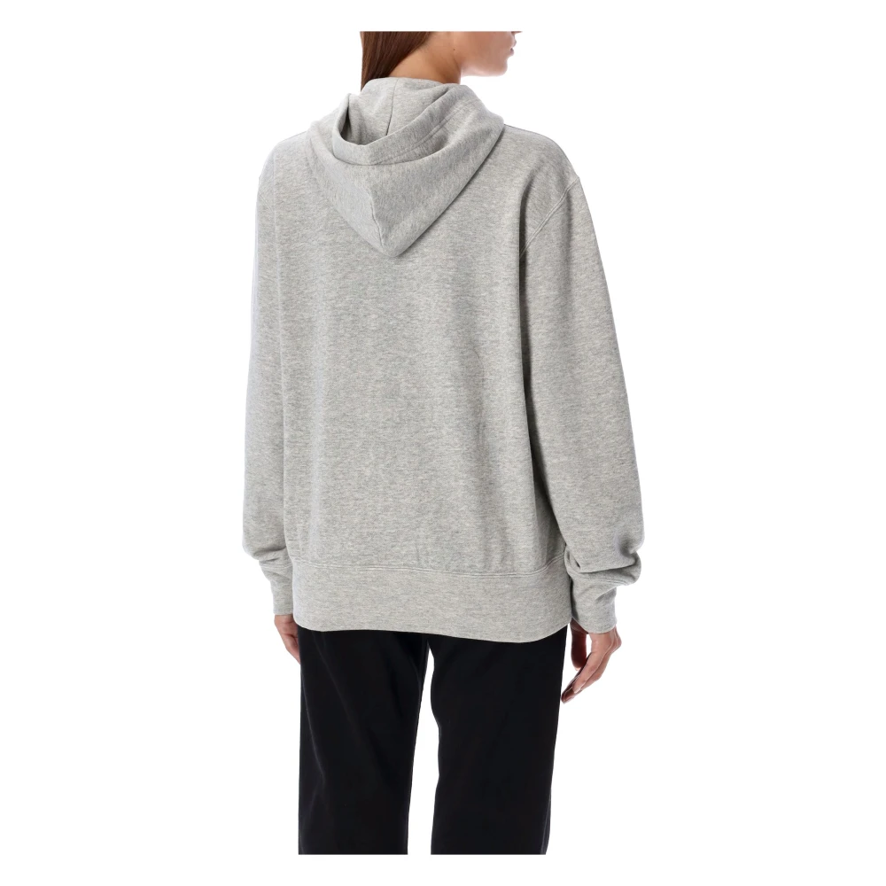 Comme des Garçons Rode Hart Rits Hoodie Gebreide Kleding Gray Dames