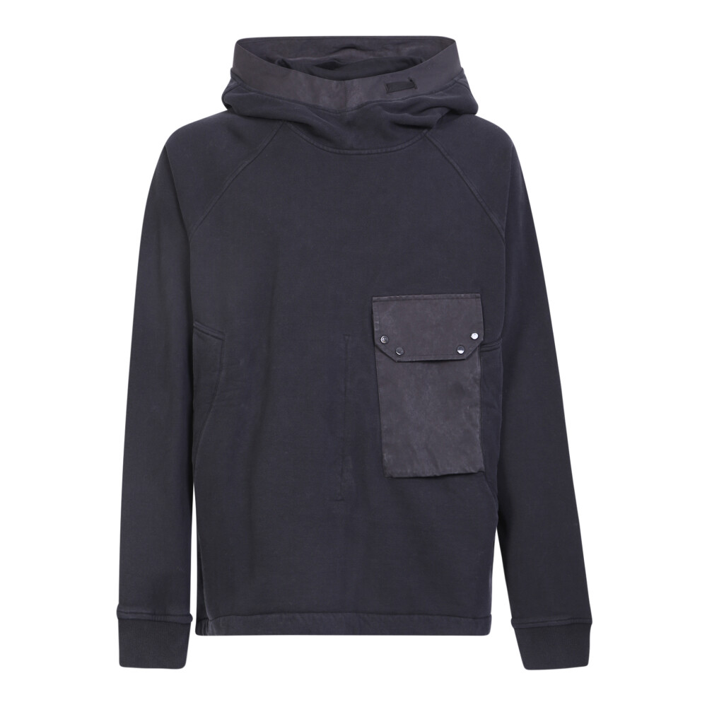 Ten-C 正規品関税込み FELPA APERTA [23CTCUF01211 A06455 888] Ten C Felpa Chiusa Cappuccio Sweatshirt Black | Cultizm