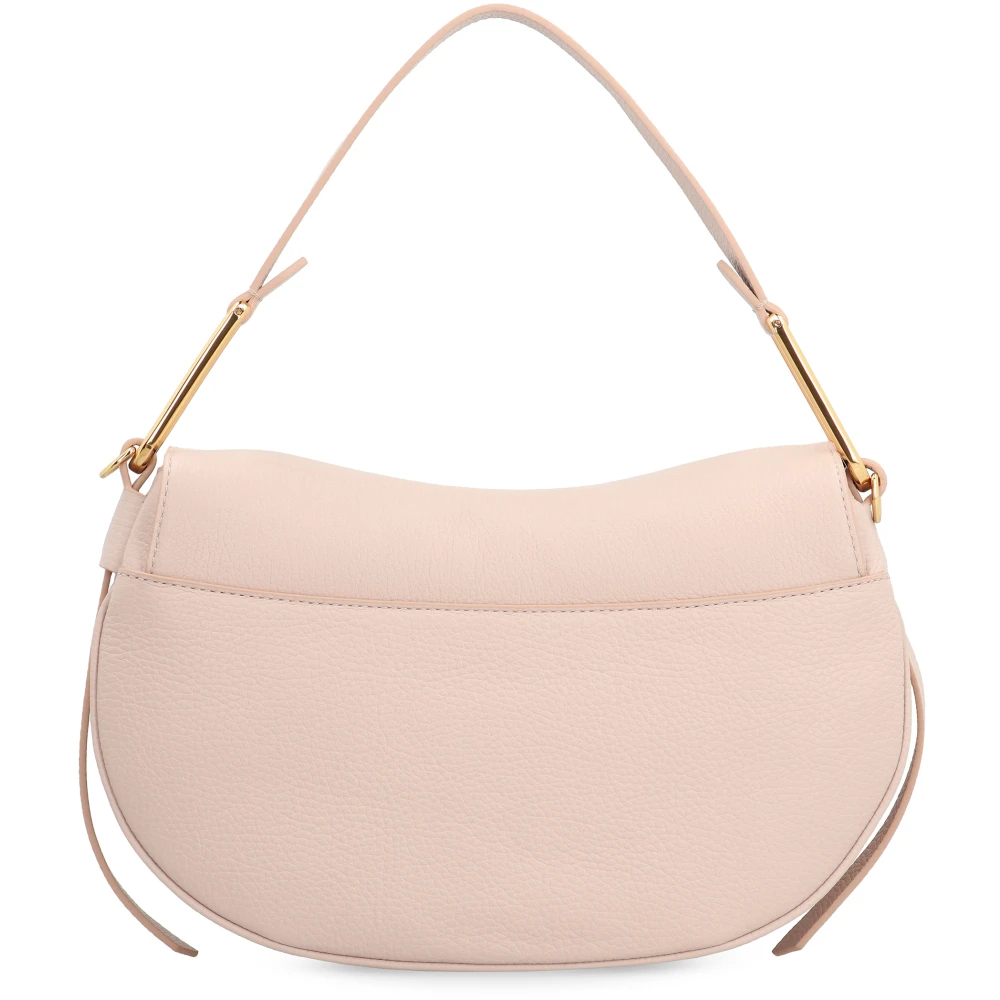 Coccinelle Zachte leren handtas met draaislot Pink Dames
