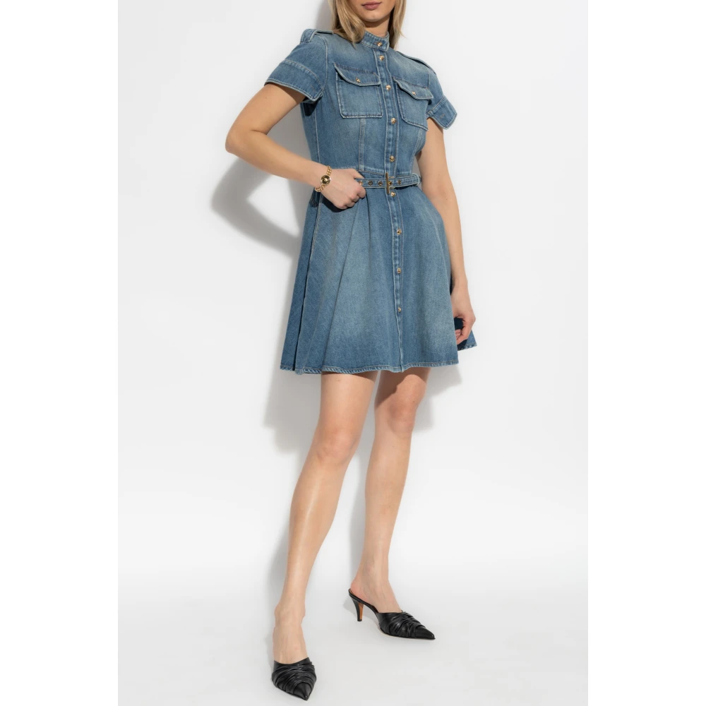 alexander mcqueen Denim jurk Blue Dames