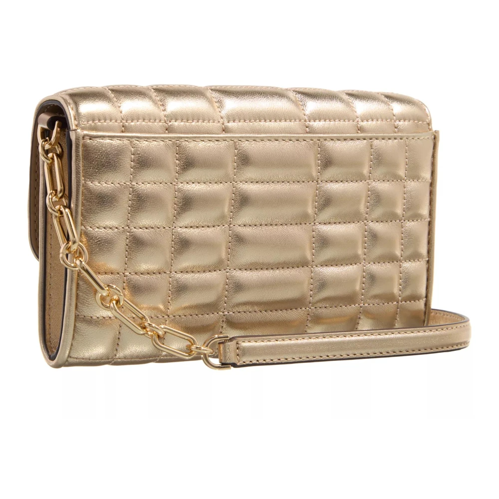 Michael Kors Tribeca Crossbody Bag Pale Gold Yellow Dames