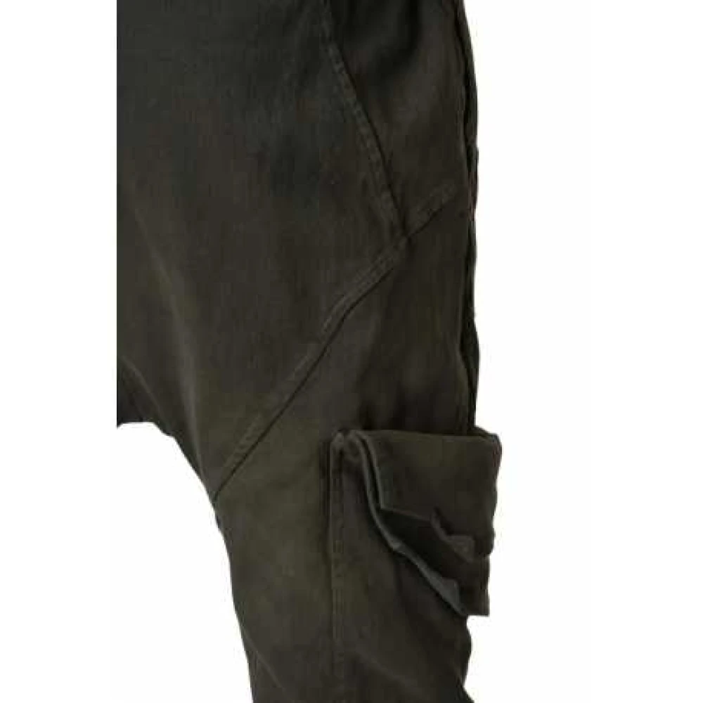La Haine Inside Us Khaki Stretch Katoenen Cargo Broek Lm192 Green Heren