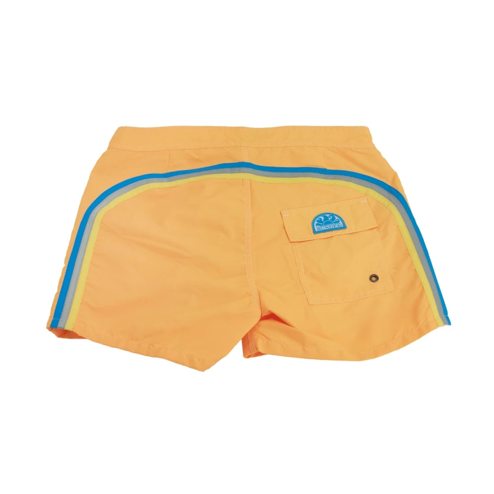 Sundek Elastische taille zwemshorts voor heren Orange Heren