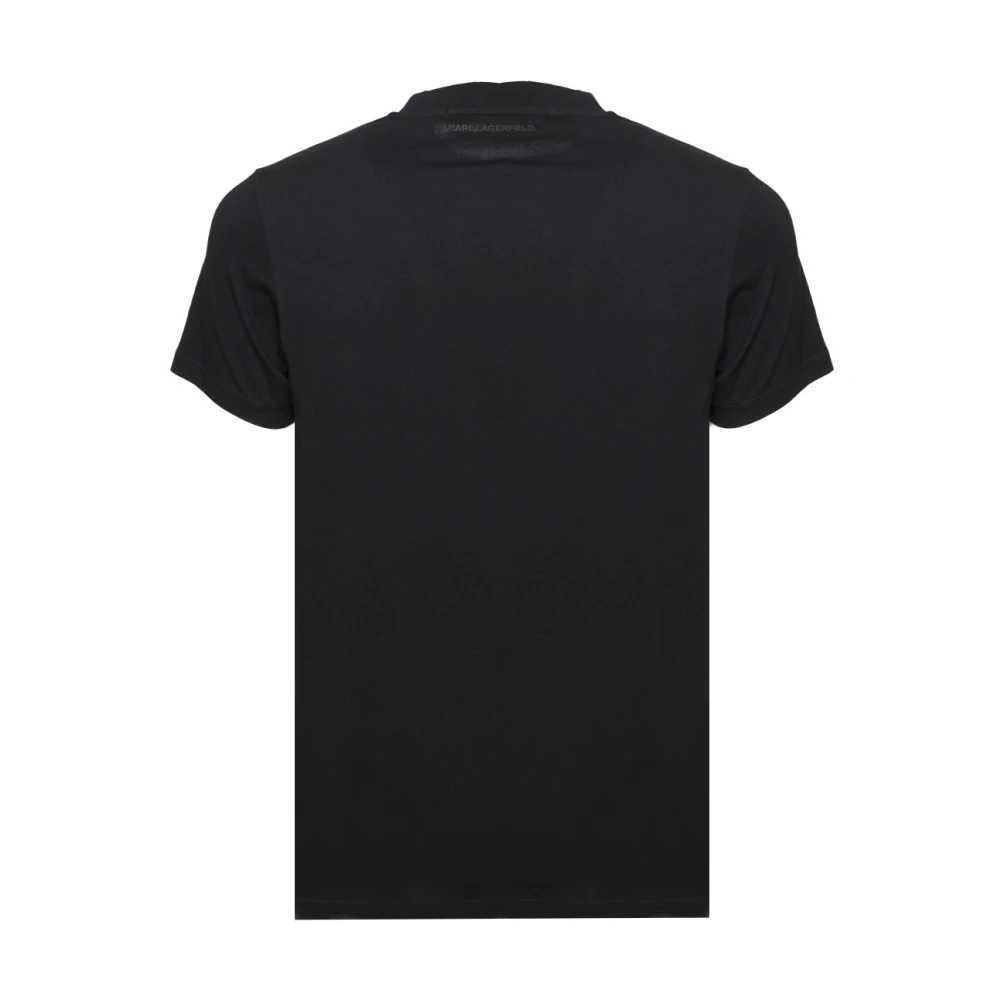 Karl Lagerfeld Zwart 3D Address T-Shirt Black Heren