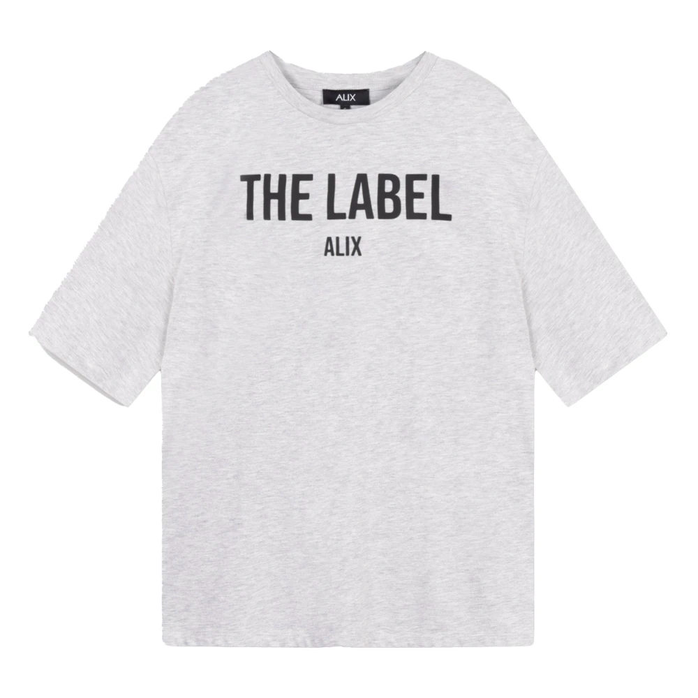 Alix The Label Gebreid dames t-shirt Gray Dames