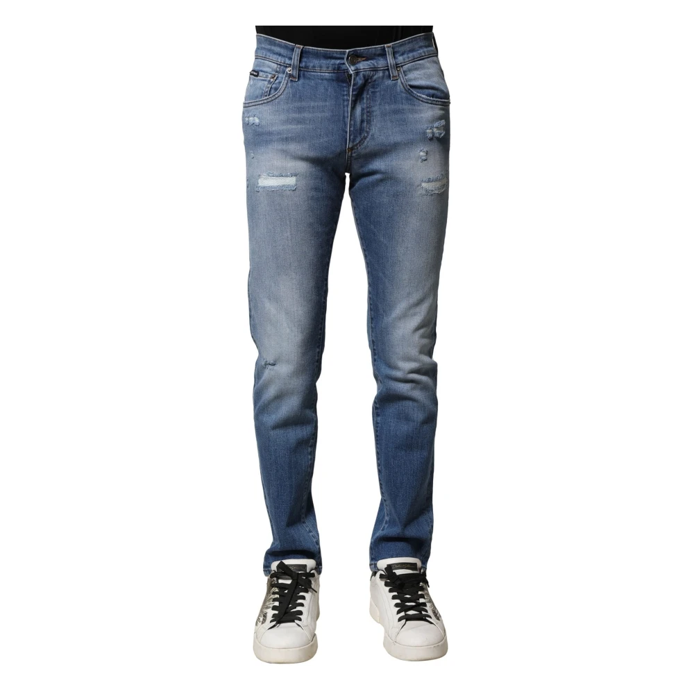 Dolce & Gabbana Men's Blue Slim Fit Jeans, Xs, Skinny Denim Jeans
