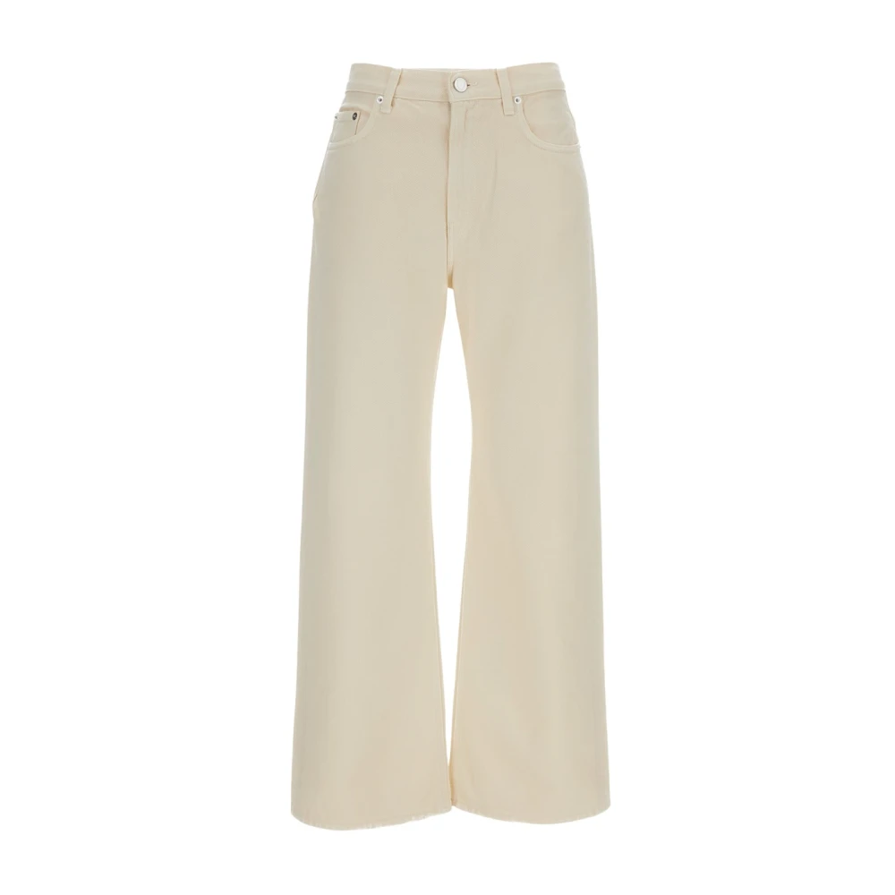 Haikure Beige Wide Jeans - Female - Wide Jeans - W28 - Jeans