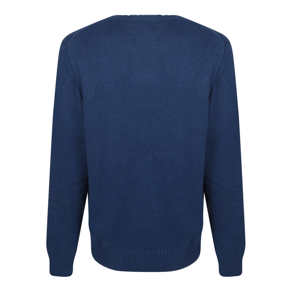 Polo Ralph Lauren Gebreide trui met geborduurde teddybeer Blue Heren