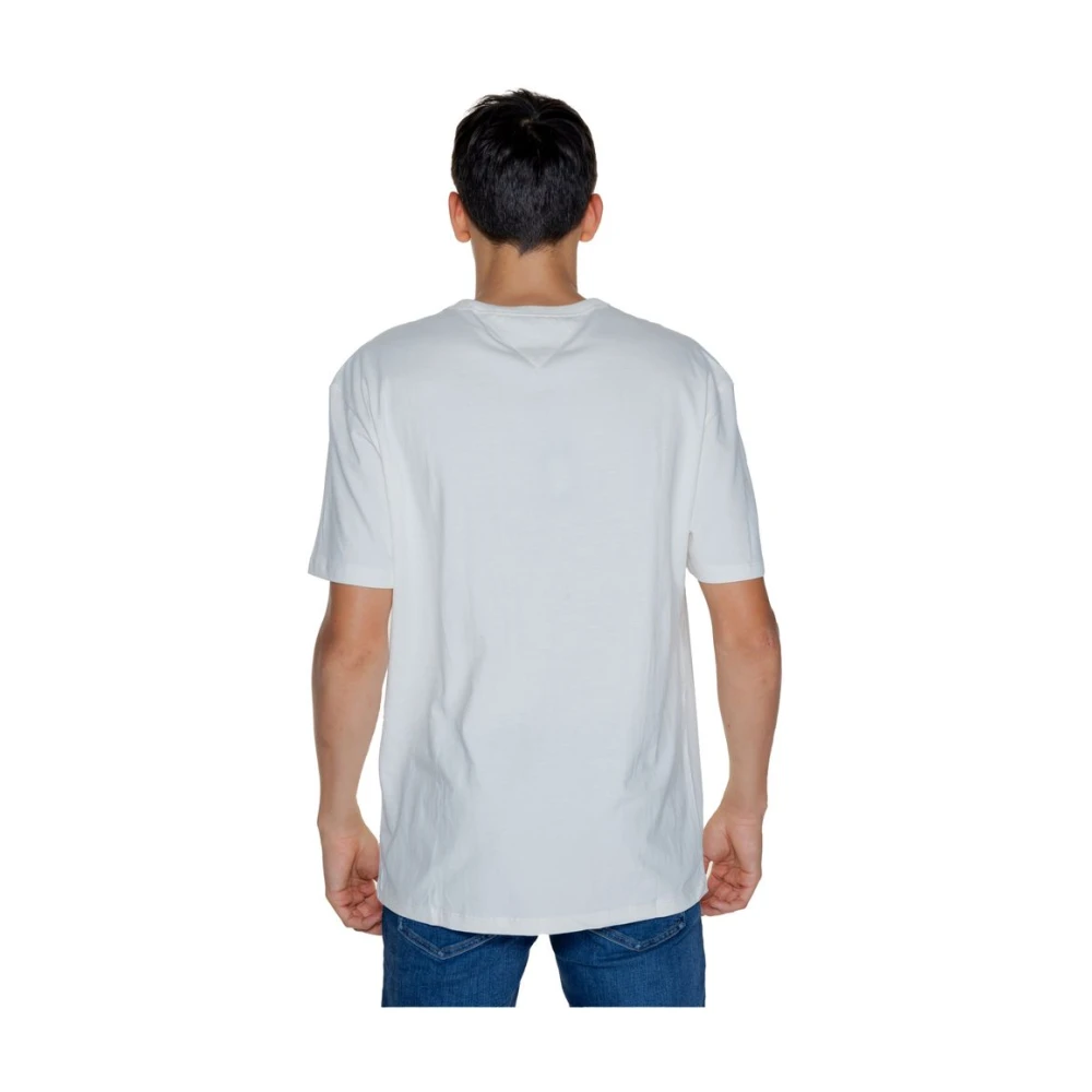 Tommy Jeans Katoenen Heren T-shirt Herfst Winter Collectie White Heren