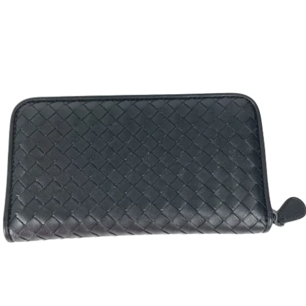 Bottega Veneta Vintage Pre-owned Leather wallets Black Dames