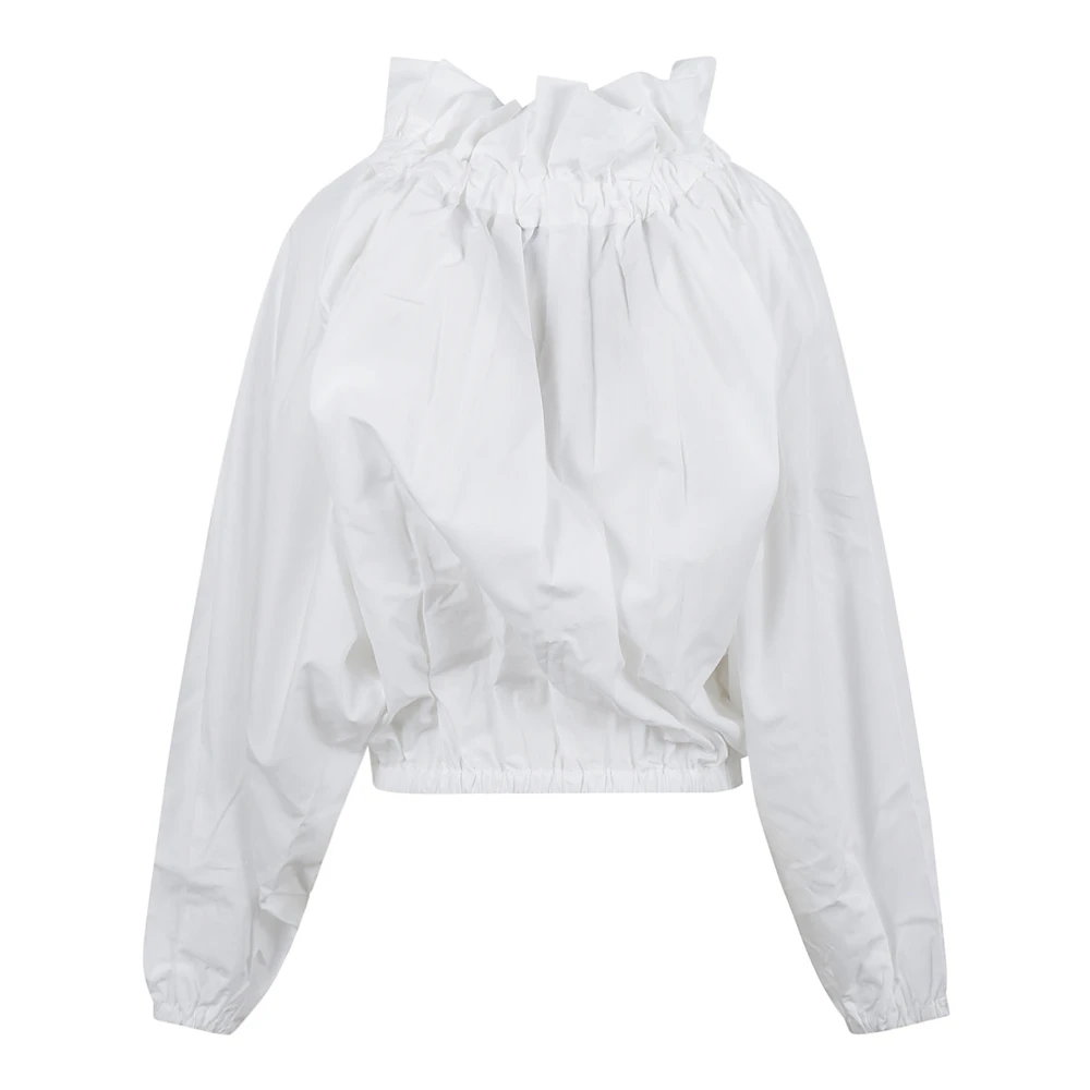 Patou Witte Iconische Volume Top Shirt White Dames