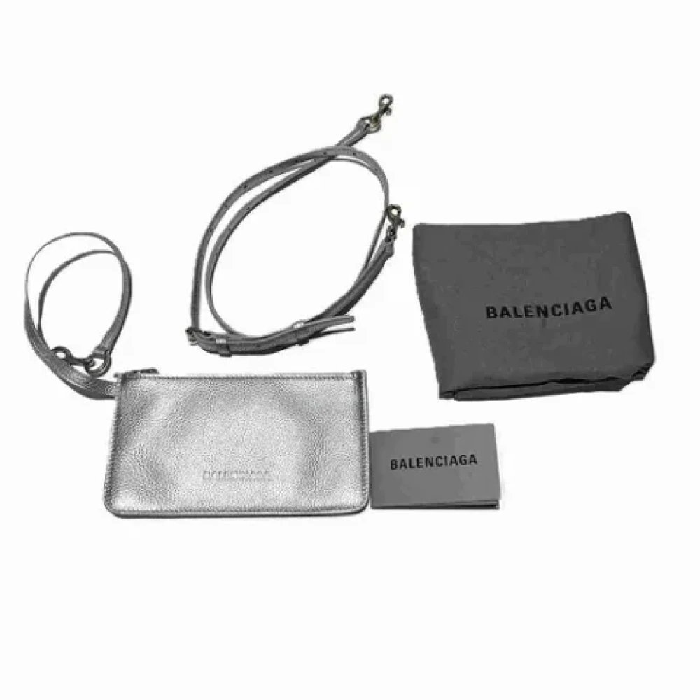 Balenciaga Vintage Pre-owned Leather balenciaga-bags Gray Dames