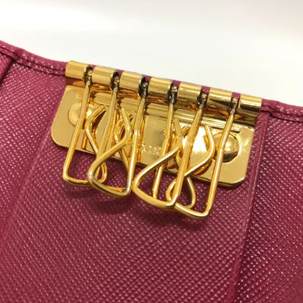 Prada Vintage Pre-owned Fabric key-holders Pink Dames