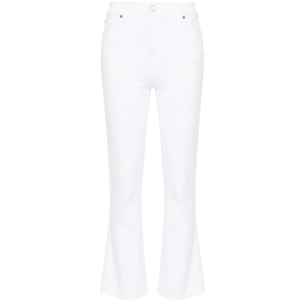 7 For All Mankind Cropped Jeans Dames White Dames