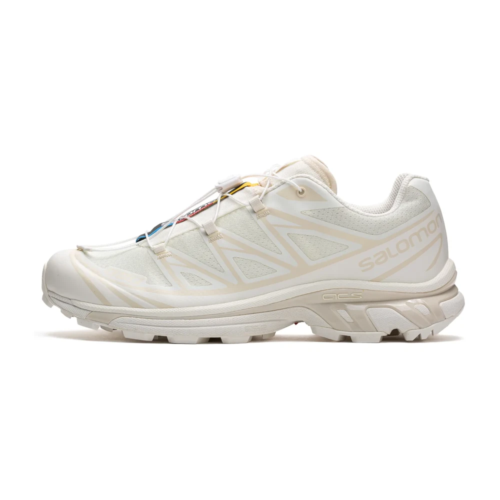 Salomon Beige Sneakers, Male, 8 2/3 Uk, Xt-6 Ice Almond Milk Running Shoes