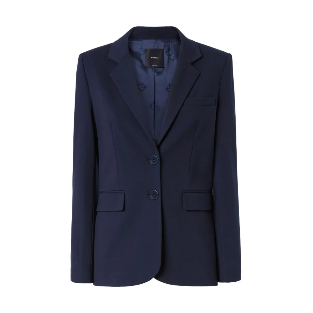 Pinko Women's Blue Blazers, L, Stylish Fabric Jacket
