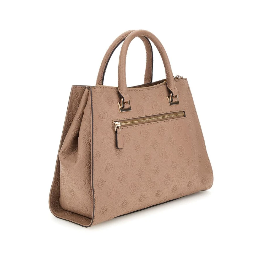 Guess Omkeerbare Donkere Taupe Schoudertas Brown Dames