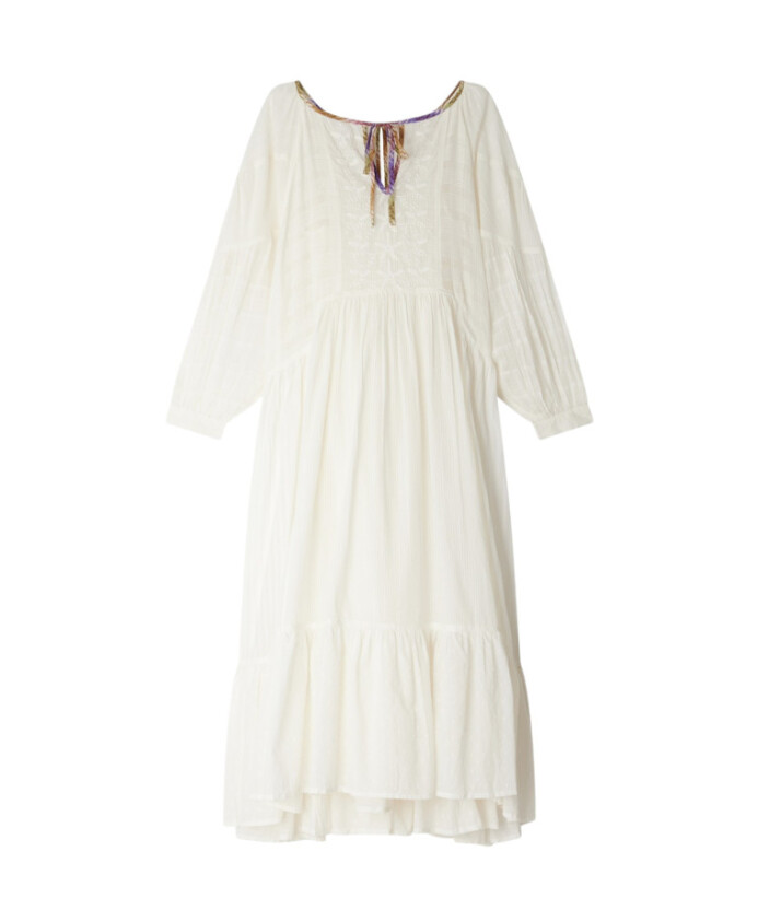 beige-cotton-voile-patchwork-dress