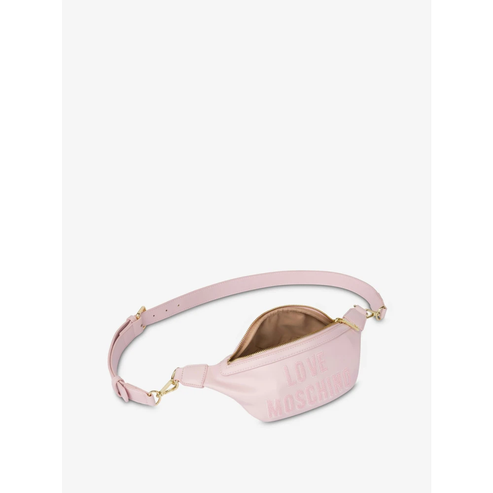 Love Moschino Stijlvolle Roze Synthetische Schoudertas Pink Dames