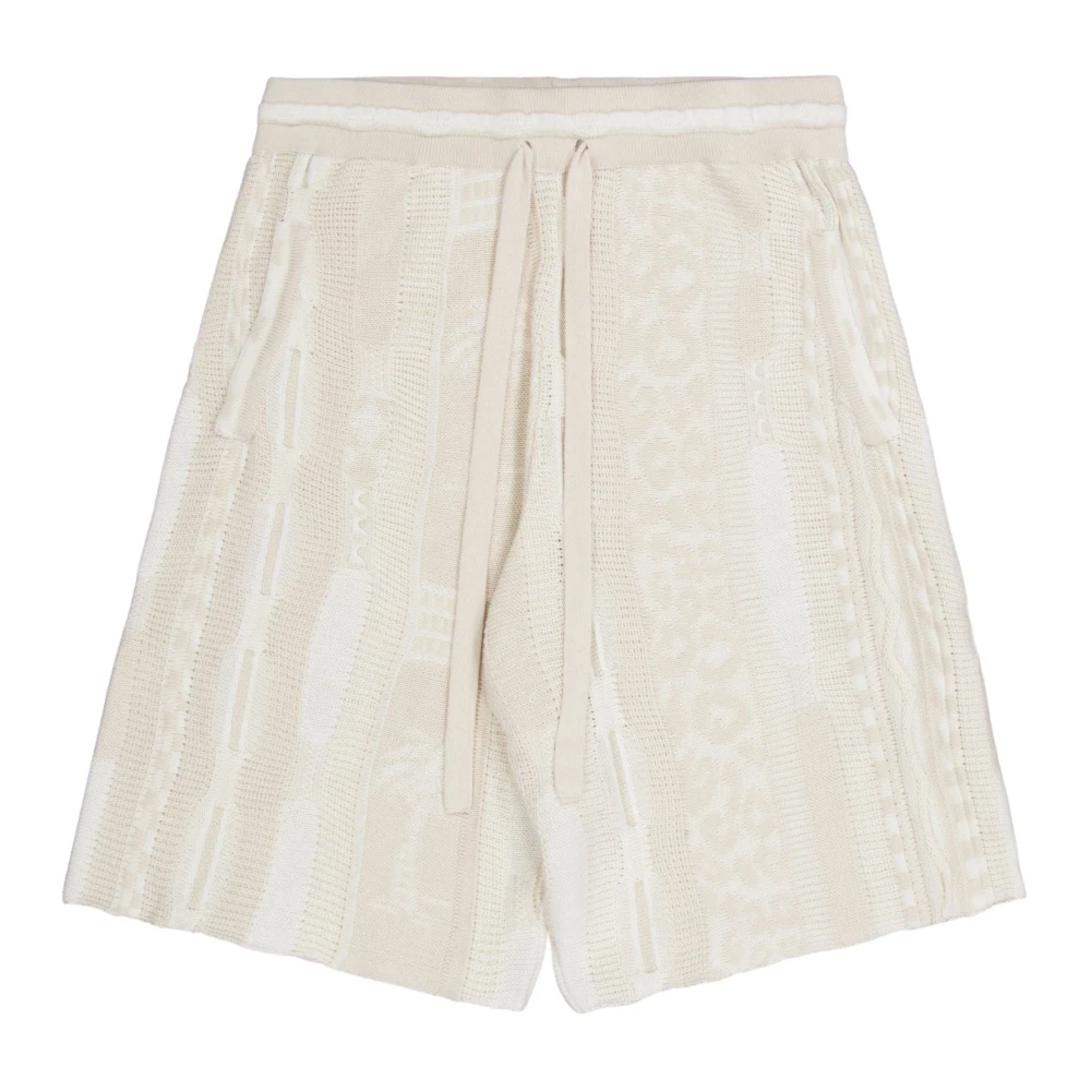 Multifarget Jacquard Bomull Bermuda Shorts