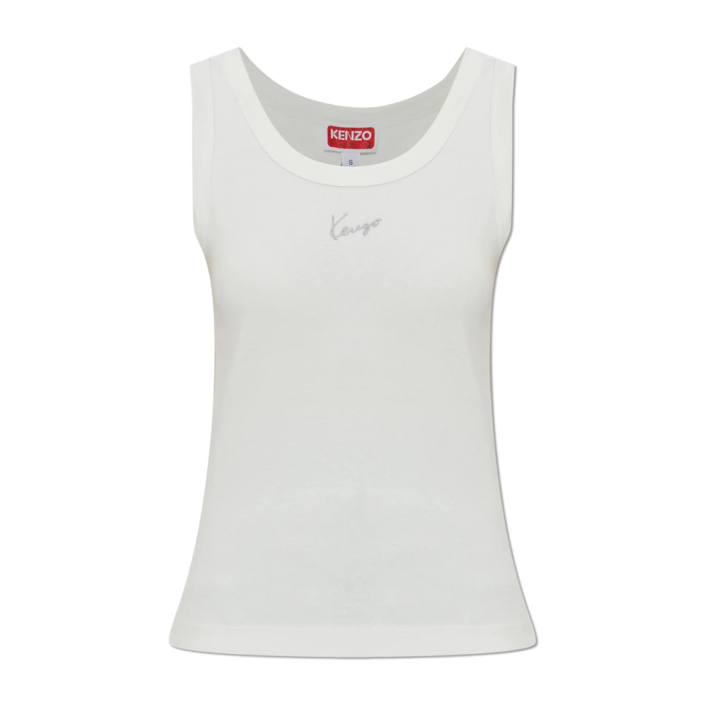 Kenzo Donna Bianco Top, S, New,