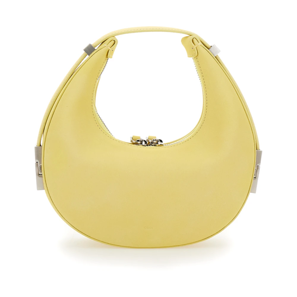 Osoi Gele Schoudertas met Gegraveerd Logo Yellow Dames