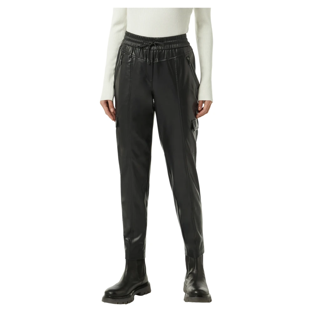 comma Cargo Pocket Business Jogger Broek Black Dames