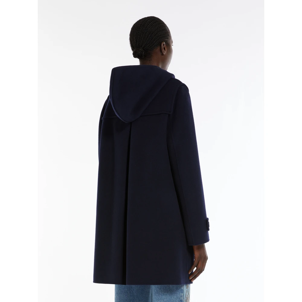 Max Mara Weekend Korte wollen jas met westernstijl Blue Dames