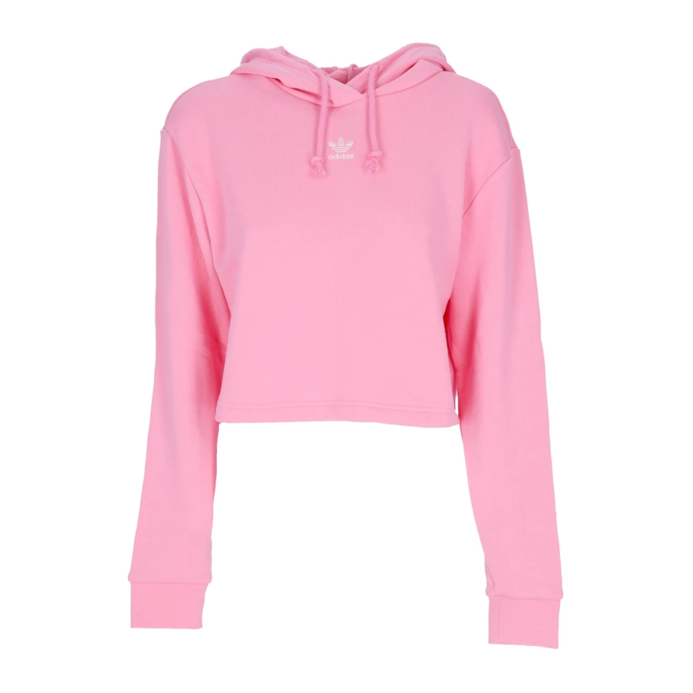 Glow Pink Crop Hoodie Essentials