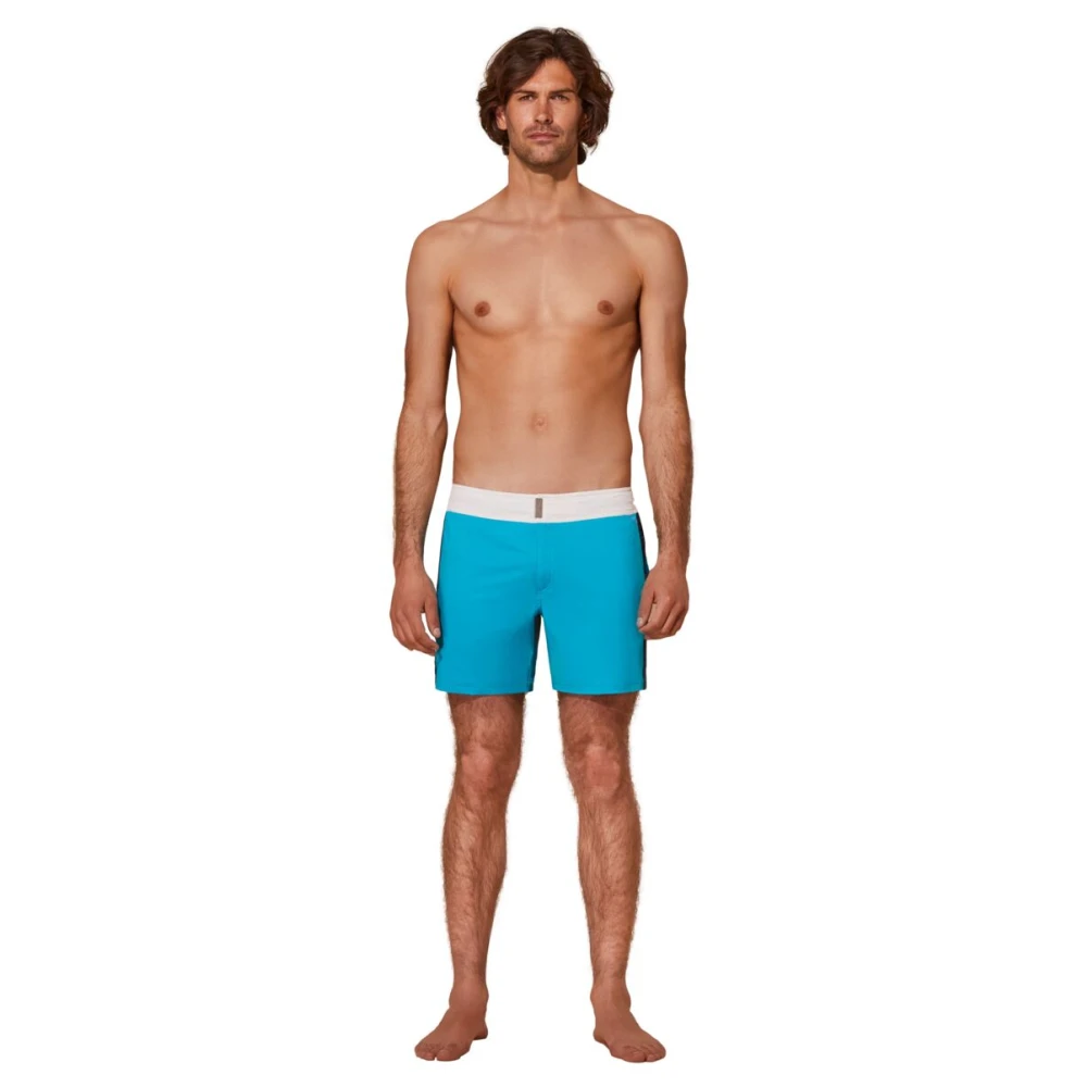 Vilebrequin Kleur blok zwemshorts voor heren Blue Heren