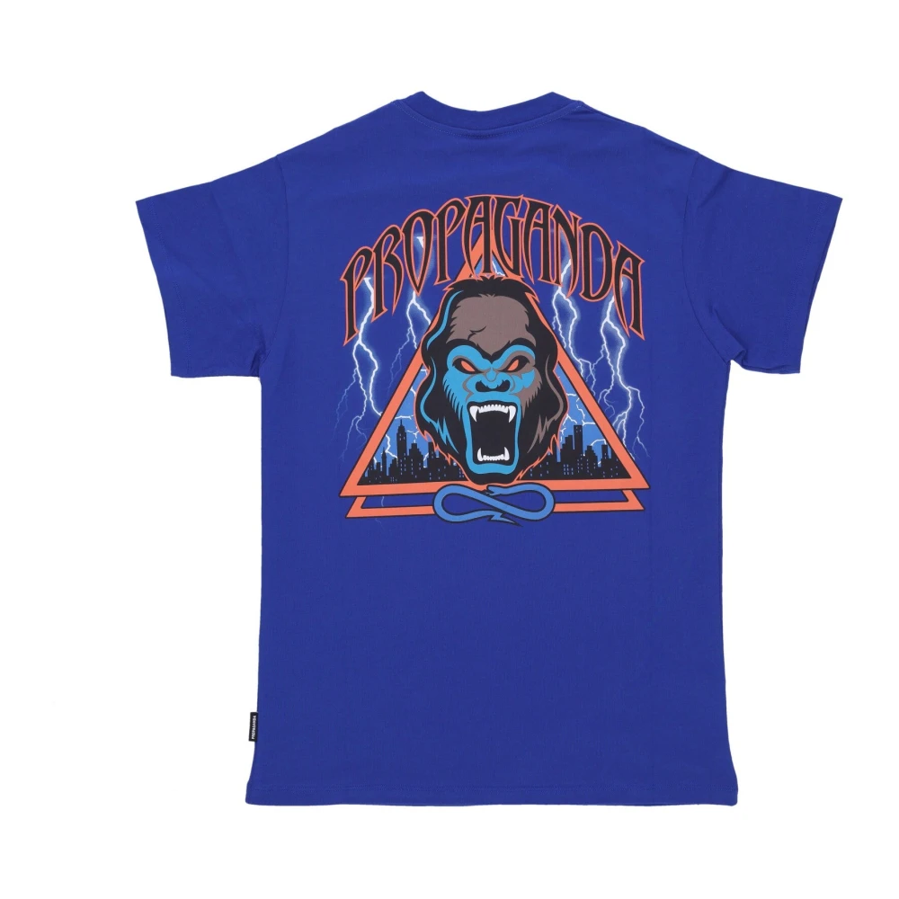 Propaganda Gorilla Triangle Tee Blauw Korte Mouw Blue Heren