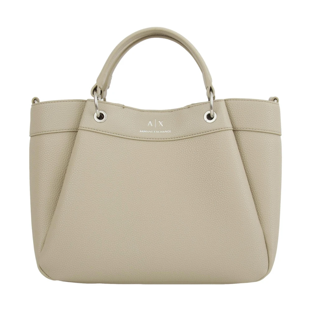 Armani Exchange Ivoor Winkel Tas Stijlvol Model White Dames