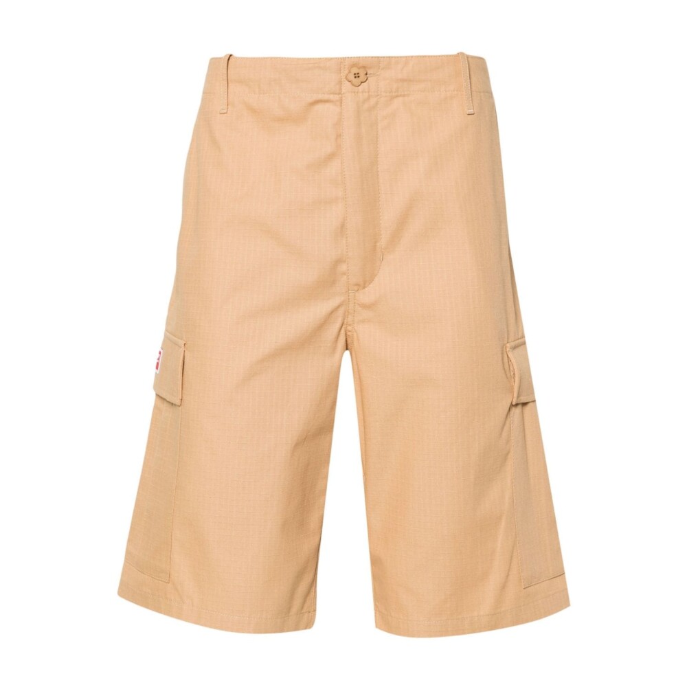 Short Bermuda Homme avec Logo Beige Kenzo Shorts chino Miinto