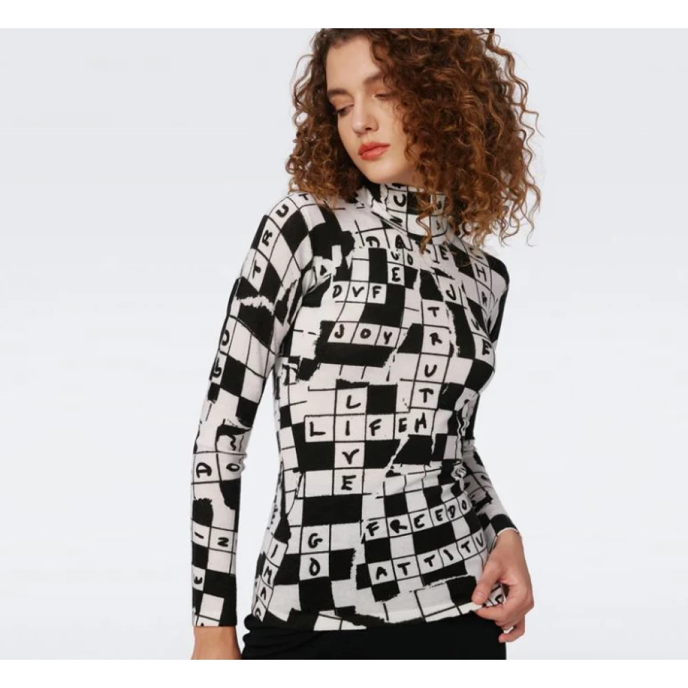 Diane Von Furstenberg Witte Truien voor Vrouwen White Dames