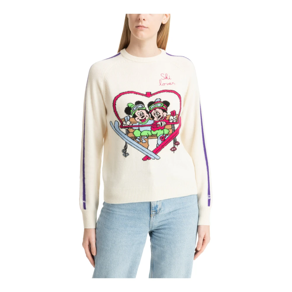 MC2 Saint Barth Abstract Multicolor Ski Lover Sweater Multicolor Dames
