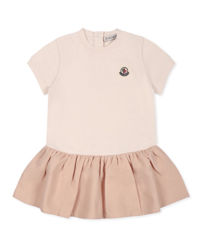 robe-rose-casual-a-manches-courtes