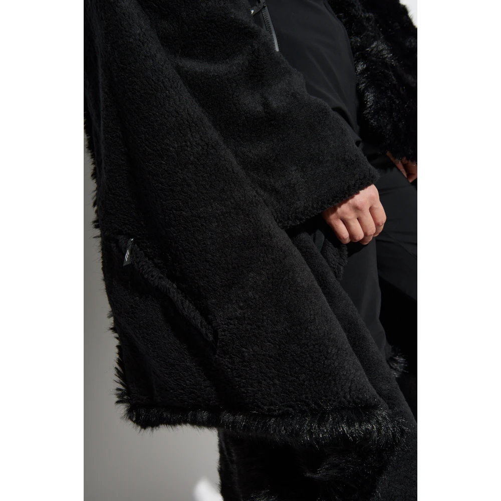 Balenciaga Faux Fur Cape Black Dames