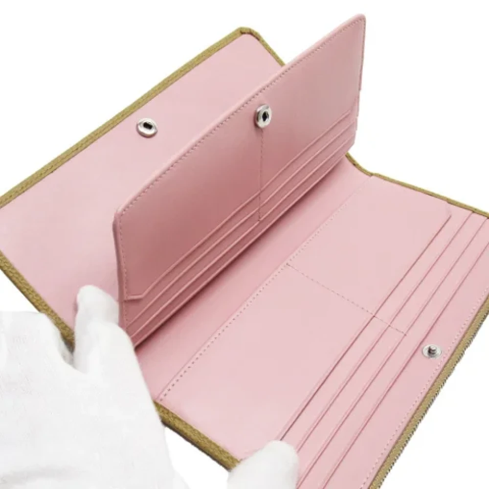 Bally Pre-owned Leather wallets Beige Dames